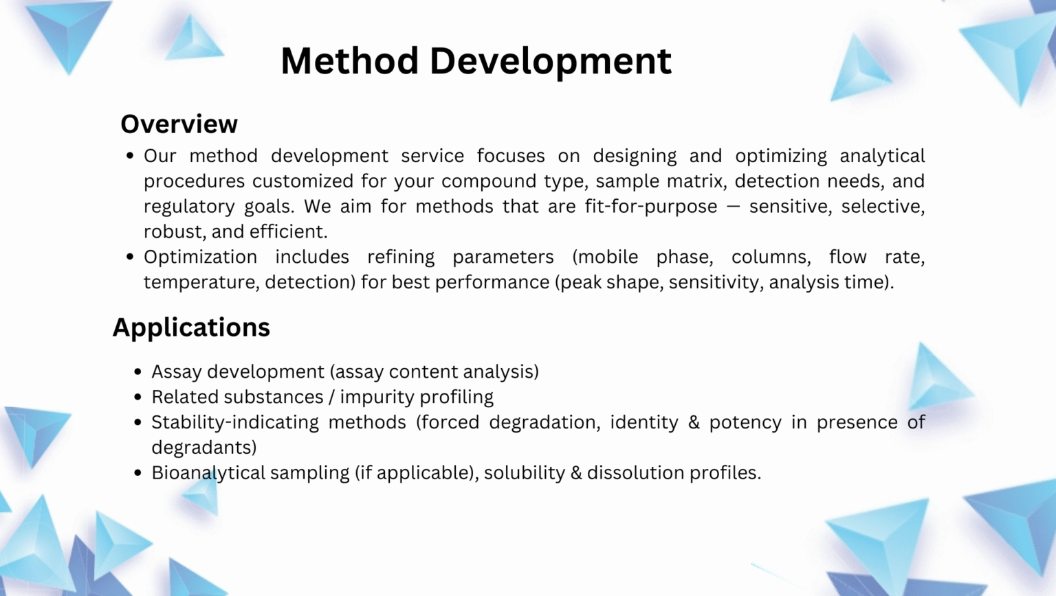 Method Development